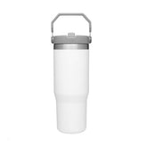 Hydri Ease 30oz Insulated Cup w/ Flip Straw (Multiple Colors) Simple Exclusive Polar White
